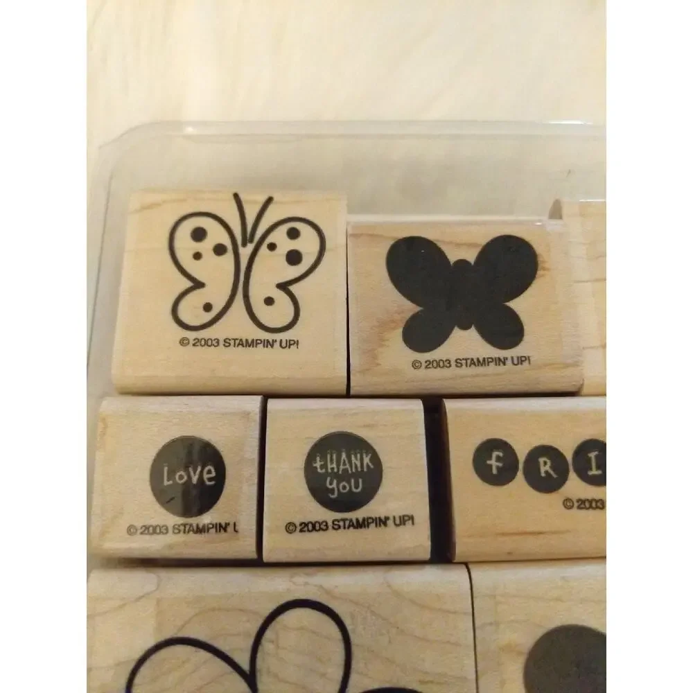 STAMPIN' UP! Love Without End Wooden Stamp Set of 9 Two Step